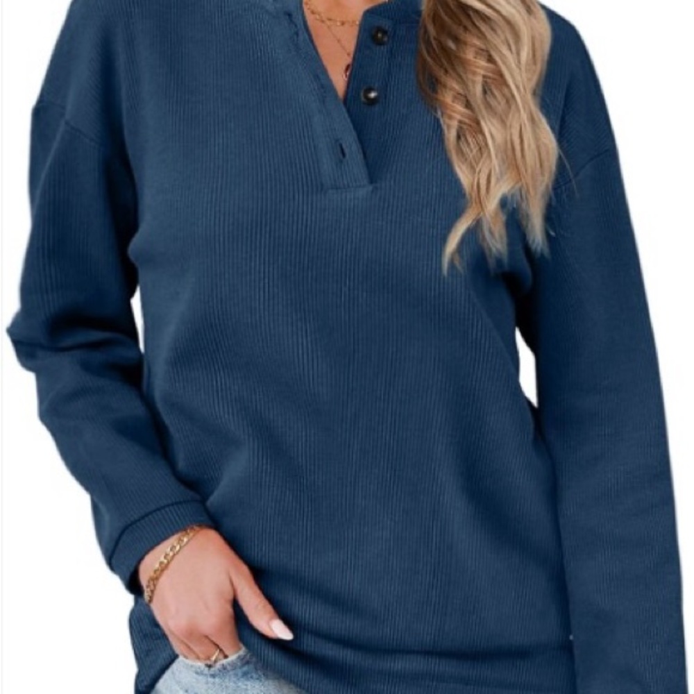 Merona, Causal sweatshirt in Navy Blue, size L